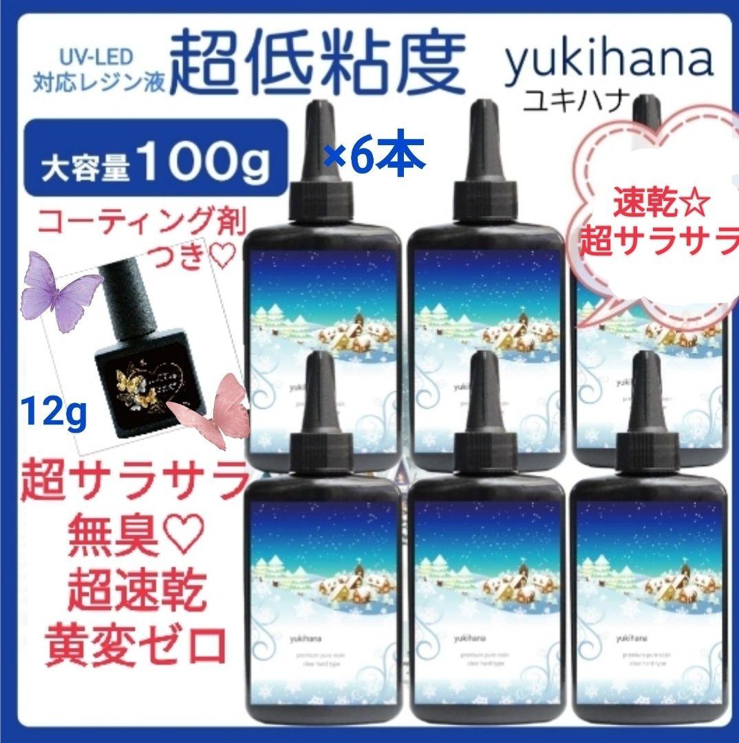 専用レジン液 ユキハナ6本、フルール4本、コーティング剤付き✩.*˚