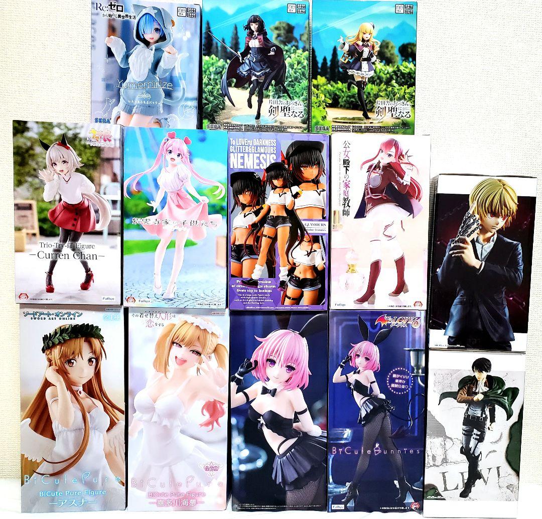 最新プライズフィギュアまとめ売り13点　 美少女フィギュア 長箱