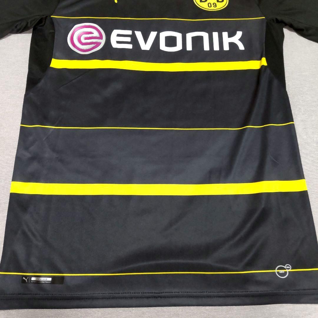 希少 プーマ ドルトムント 香川真司 ユニフォーム アウェイ 黒 M