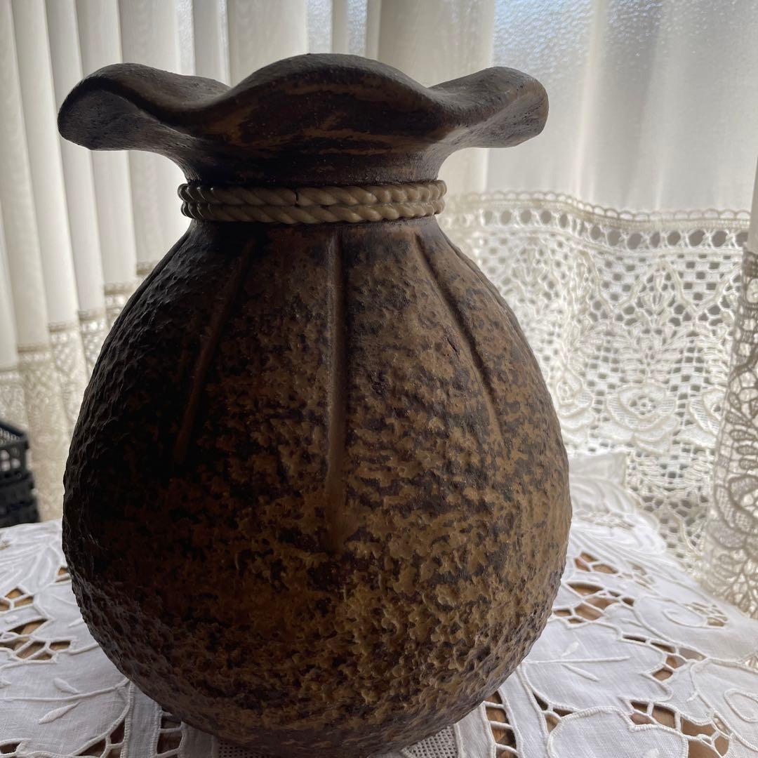 巾着型　花瓶　23㌢