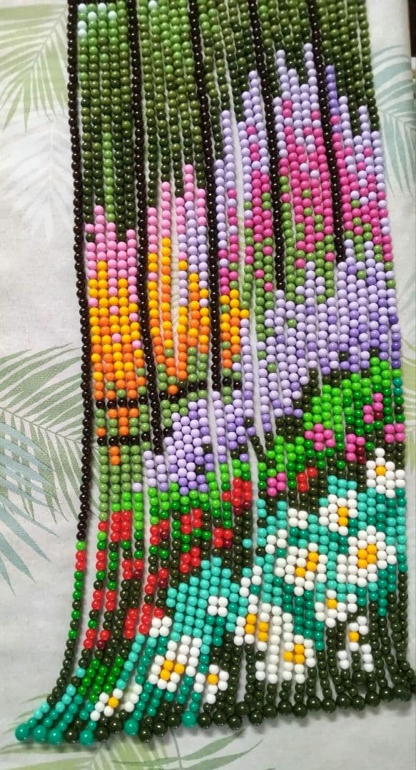 価格変更　スキルスクリーン　花と門 のれん 85cm×120cm【完成品】