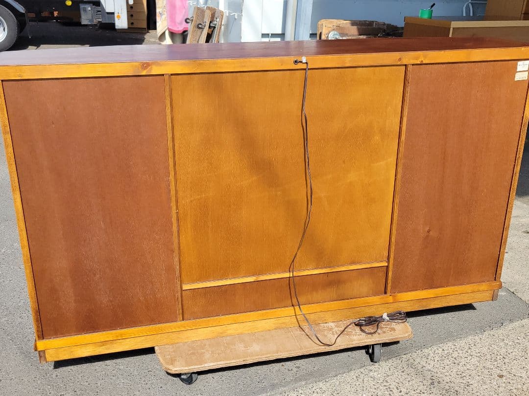 さやか 三陽家具工業 アドリア S-6 木製キャビネット 飾り棚 照明付き