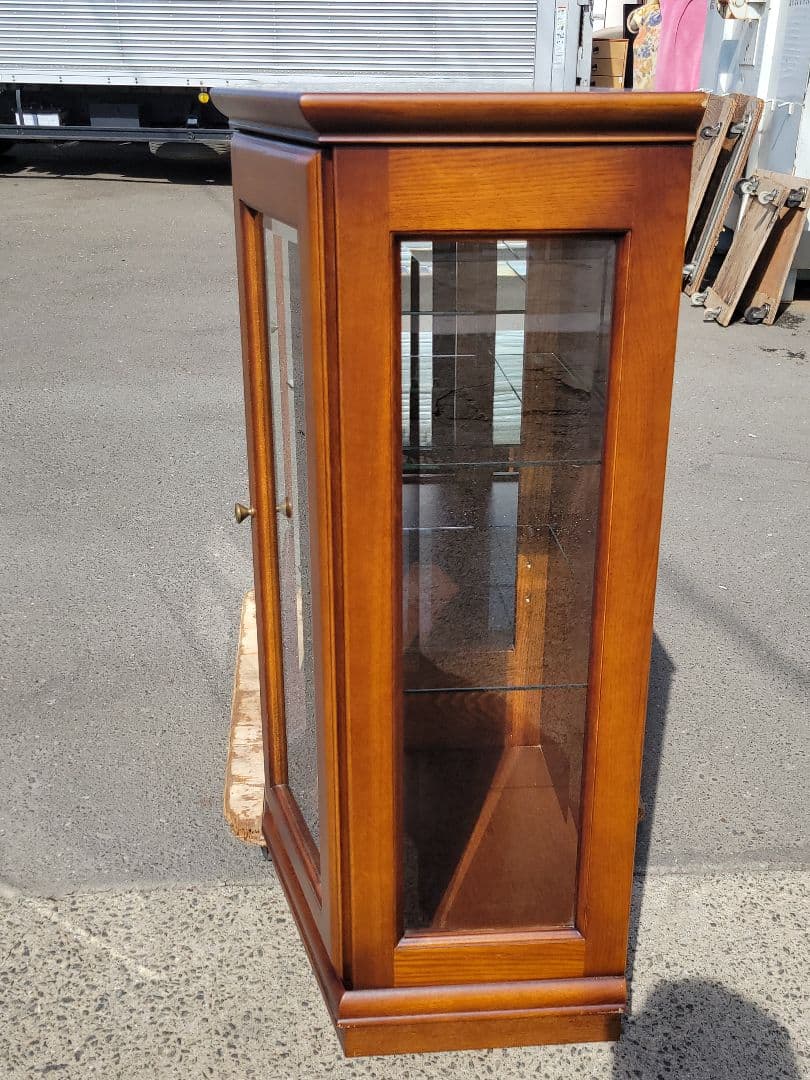 さやか 三陽家具工業 アドリア S-6 木製キャビネット 飾り棚 照明付き