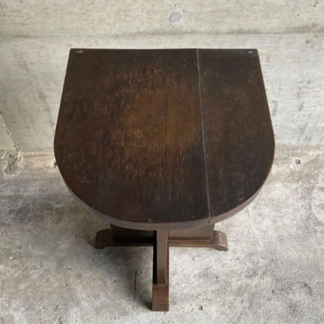 古い味のある飾り台 サイドテーブル 棚 シェルフ ラック スタンド 木製 レトロ