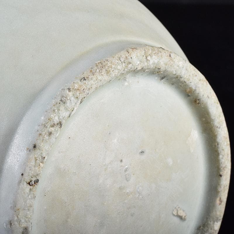 朝鮮美術　李朝　高麗白磁　辰砂染付　花文瓶　壺　M　R7653