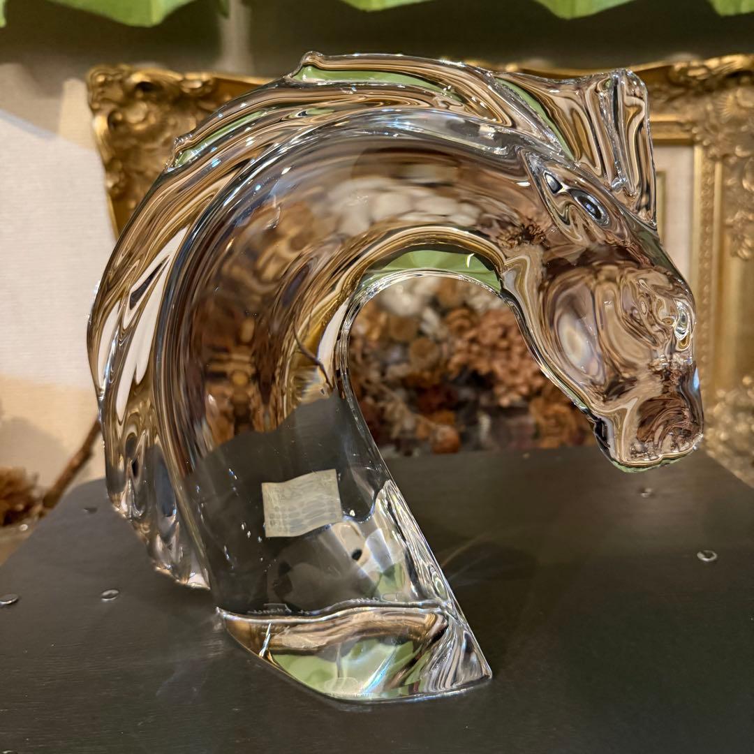 DAUM 馬 クリスタル ドーム フランス ビンテージ ガラス FRANCE