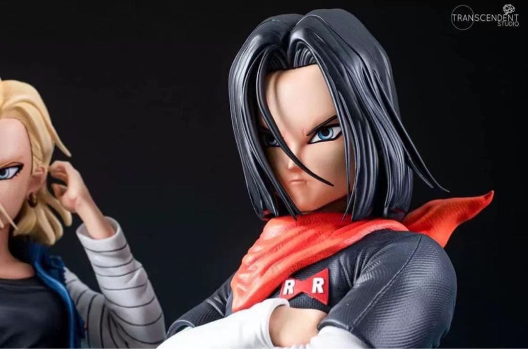 ドラゴンボール 人造人間18号17号 ガレキ ガレージキット スタチュー X①