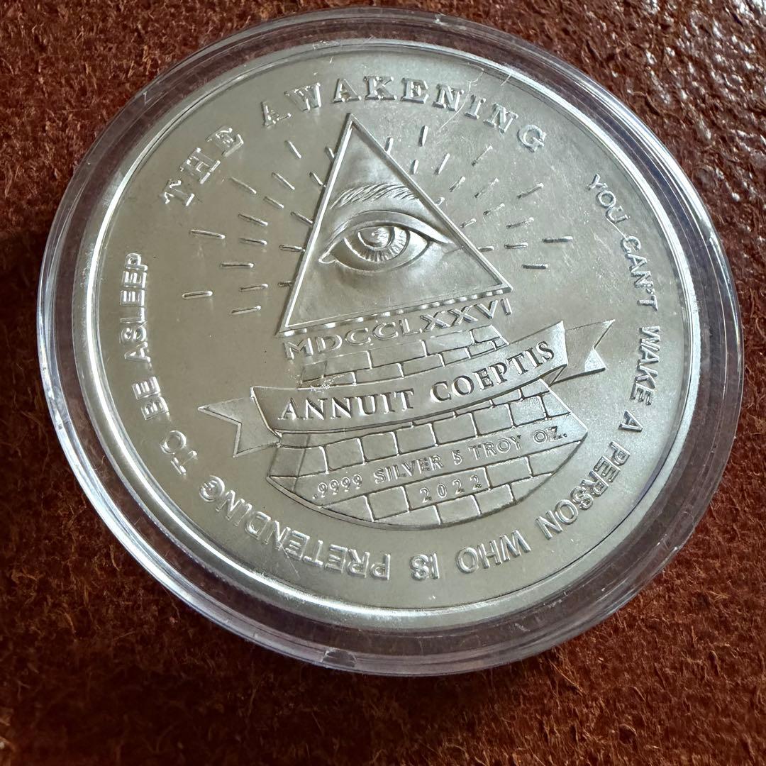 激レア☆大型 銀貨 2022 Awakening 5oz 純銀 シルバー