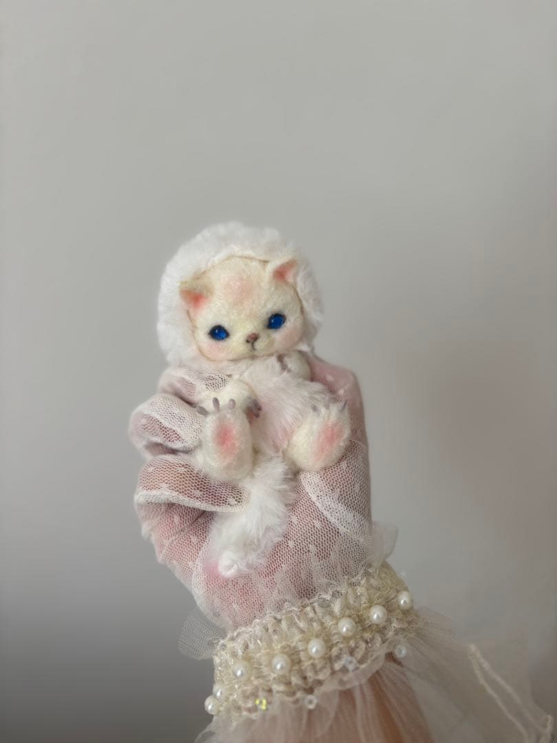 アートドール　こねこ幻獣No.57 羊毛フェルト