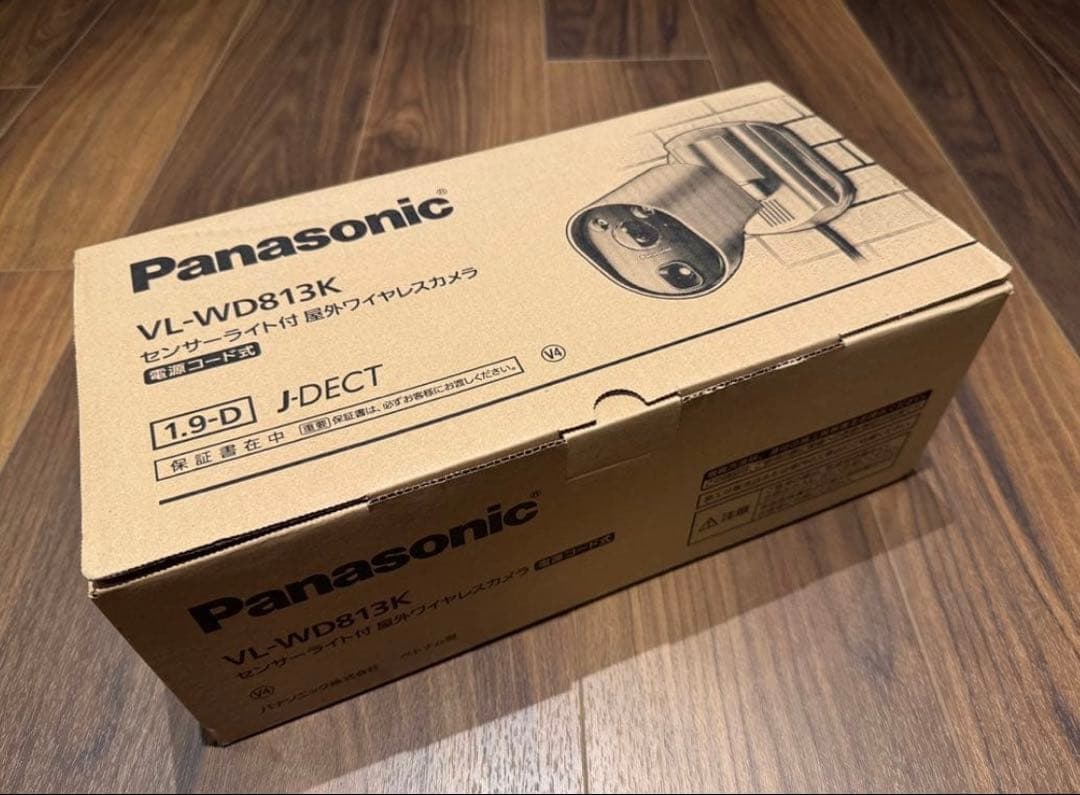 新品未開封ワイヤレスカメラ 防犯 パナソニック 屋外 VL-WD813K