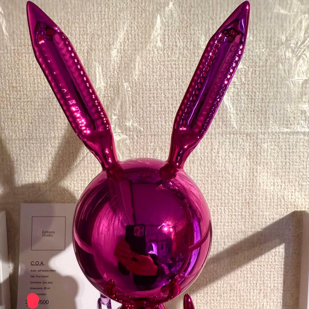 【真作】金属製 世界限定500 ジェフクーンズ アート オブジェ インテリア 兎