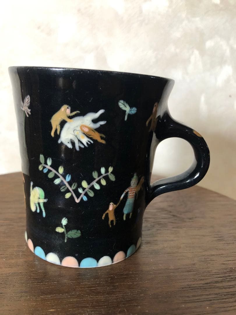 欠け有りスナフジタ（フジタチサト）サル山マグカップ