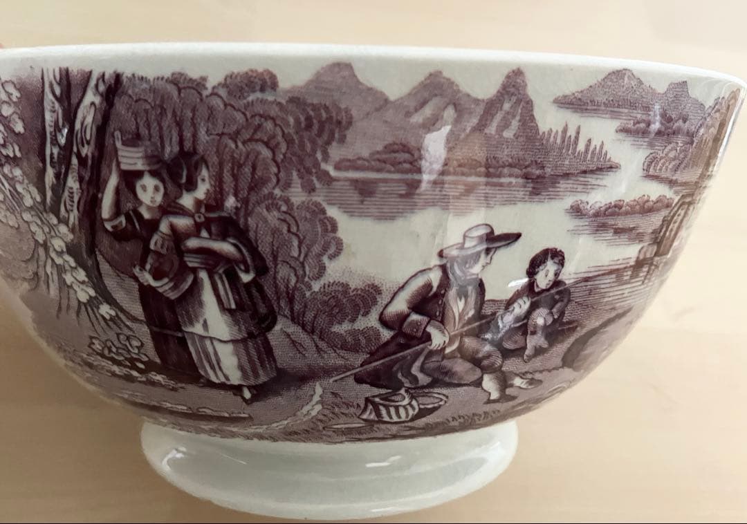 ☆希少☆19世紀　英国アンティーク　スロップボウル　陶器　茶器　イギリス