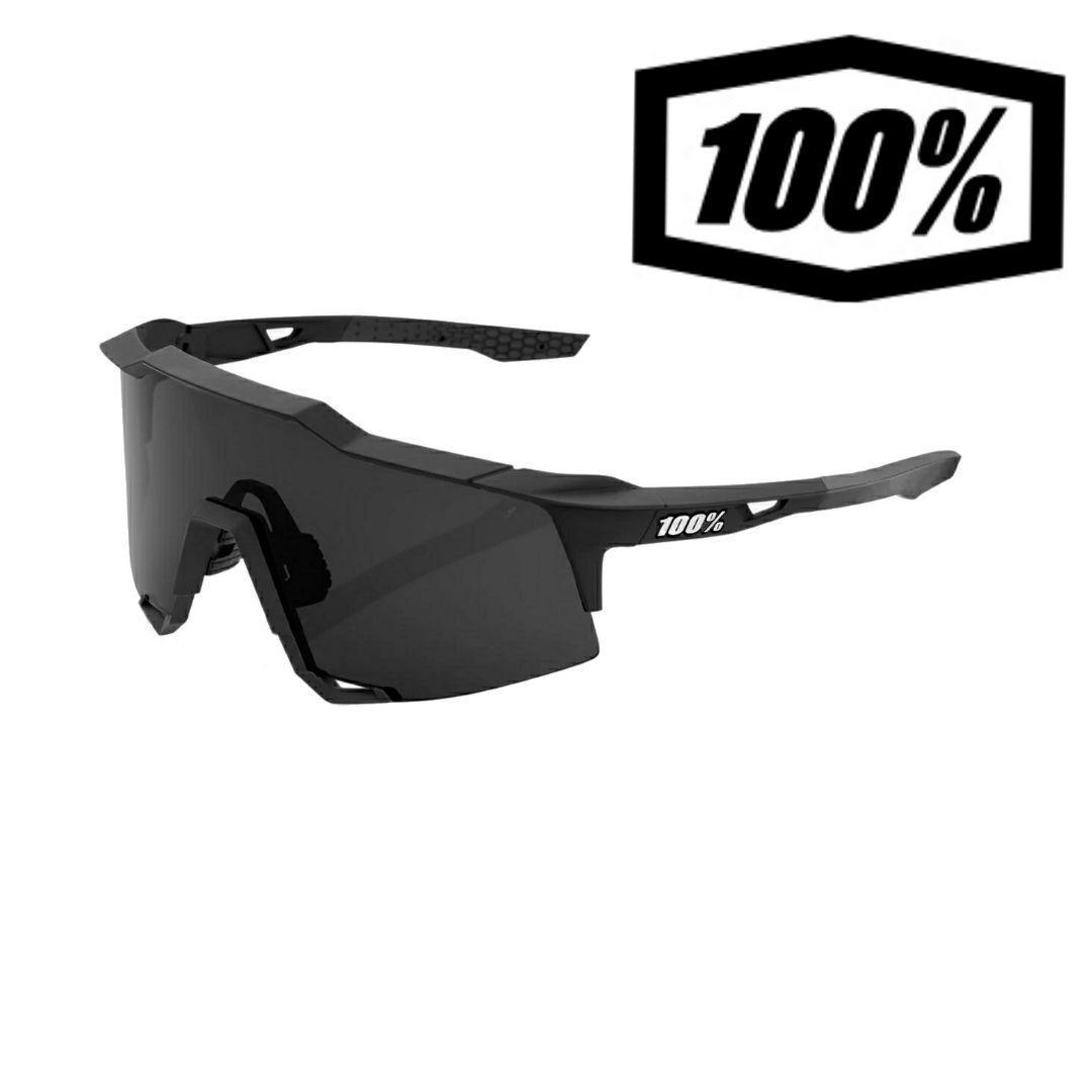 最新版 100% SPEEDCRAFT ブラック ワンハンドレッド サングラス