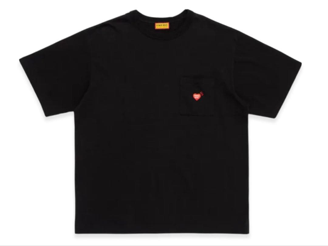 まーちゃん　HUMAN MADE ポケット付きTシャツ　ブラック