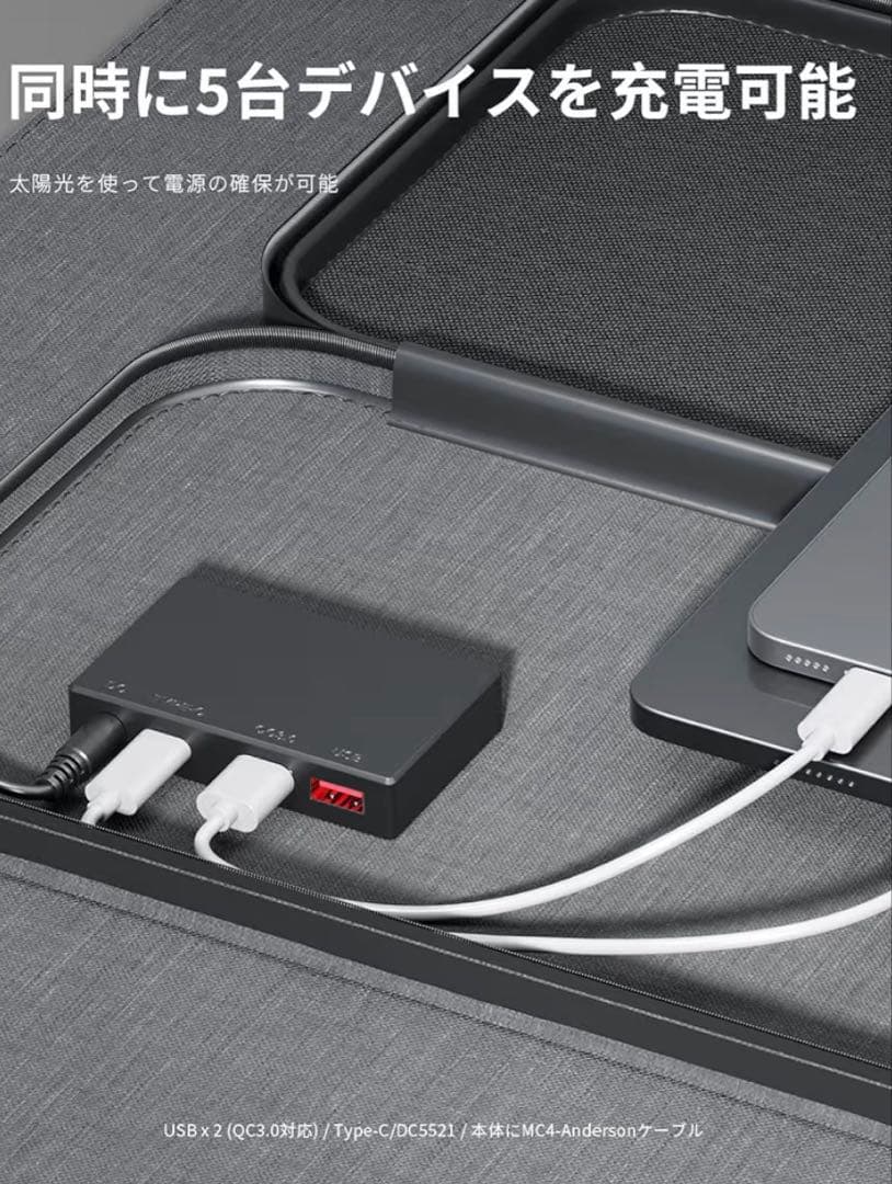 Fossibot 1200W ポータブル電源とソーラーパネル 200Wセット