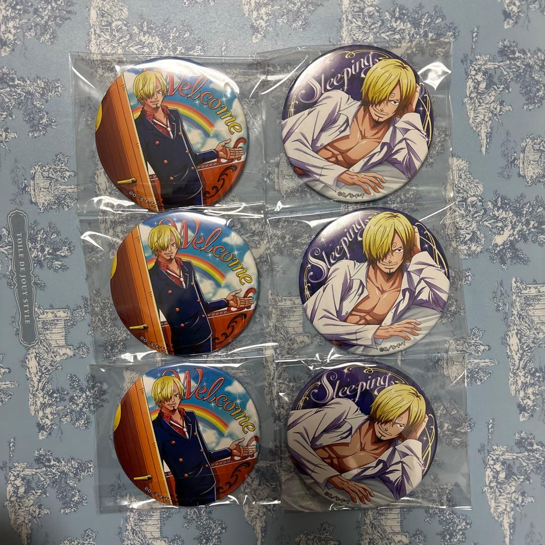 【バラ売り可】　ONE PIECE サンジ　輩缶バッジ