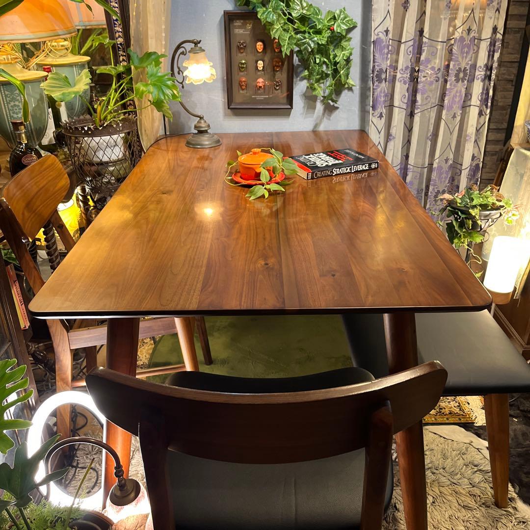 黒ぶたどん Sale ヴィンテージ ウォールナット１３５ダイニングテーブル