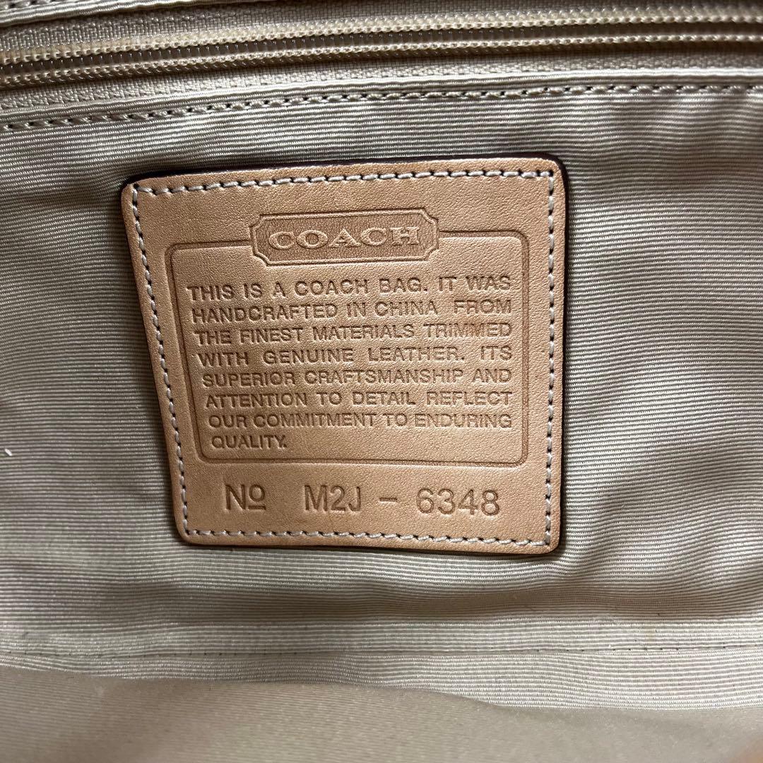 Coach コーチ アクセサリーポーチ シグネチャー ピンクベージュ