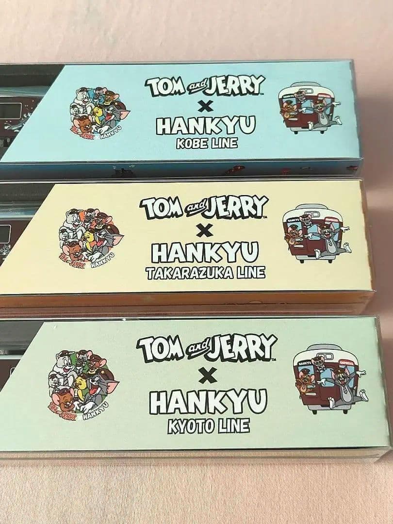 阪急電車 トムとジェリー ディスプレイモデル ミニチュアステッカー付