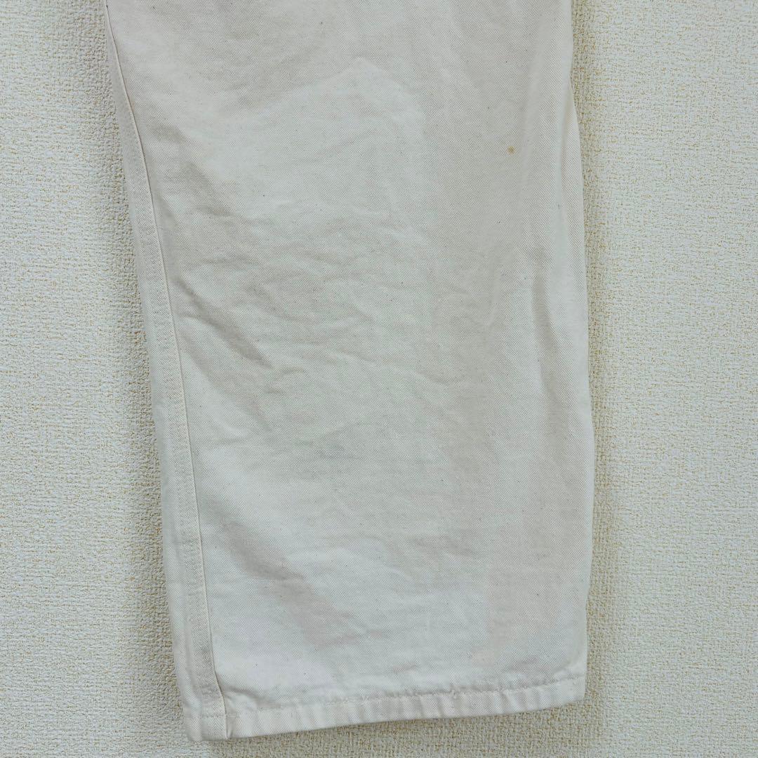 カーハート　デニム　ホワイト　USA製　ヴィンテージ　パンツ　レア　アメリカ