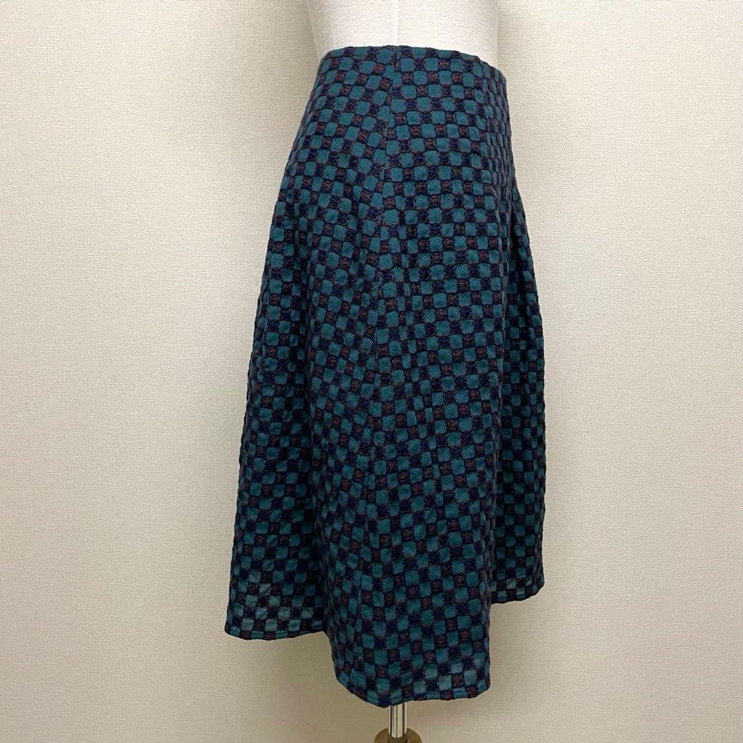【新品タグ付き】Sybilla ジャガード織高級感エレガントフレアスカート
