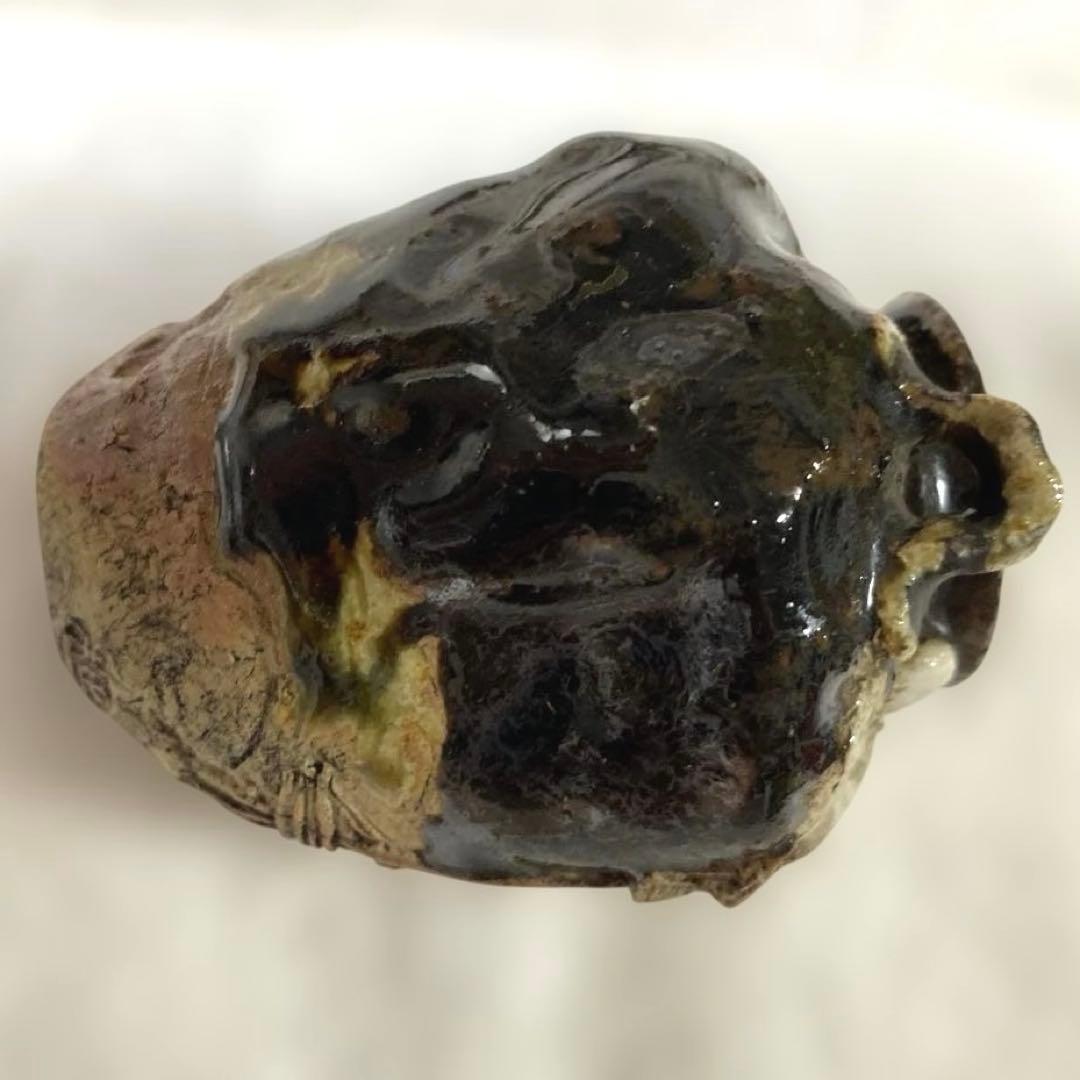 J-18 茶入　正木焼　茶道具　瀬戸　御深井　アンティーク　雑貨　美術品　工芸品