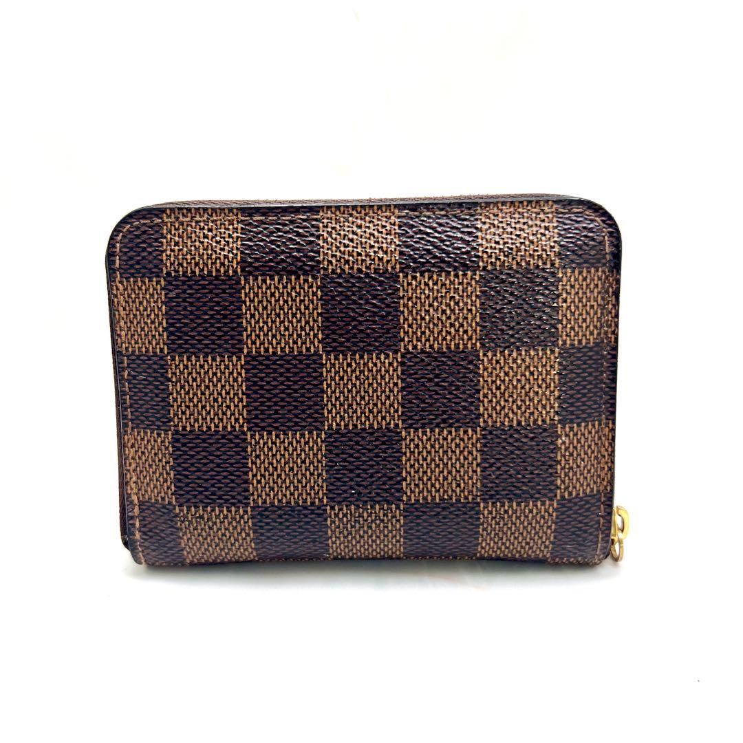 ルイヴィトン ダミエ ジッピーパース N63070 ラウンドジップ