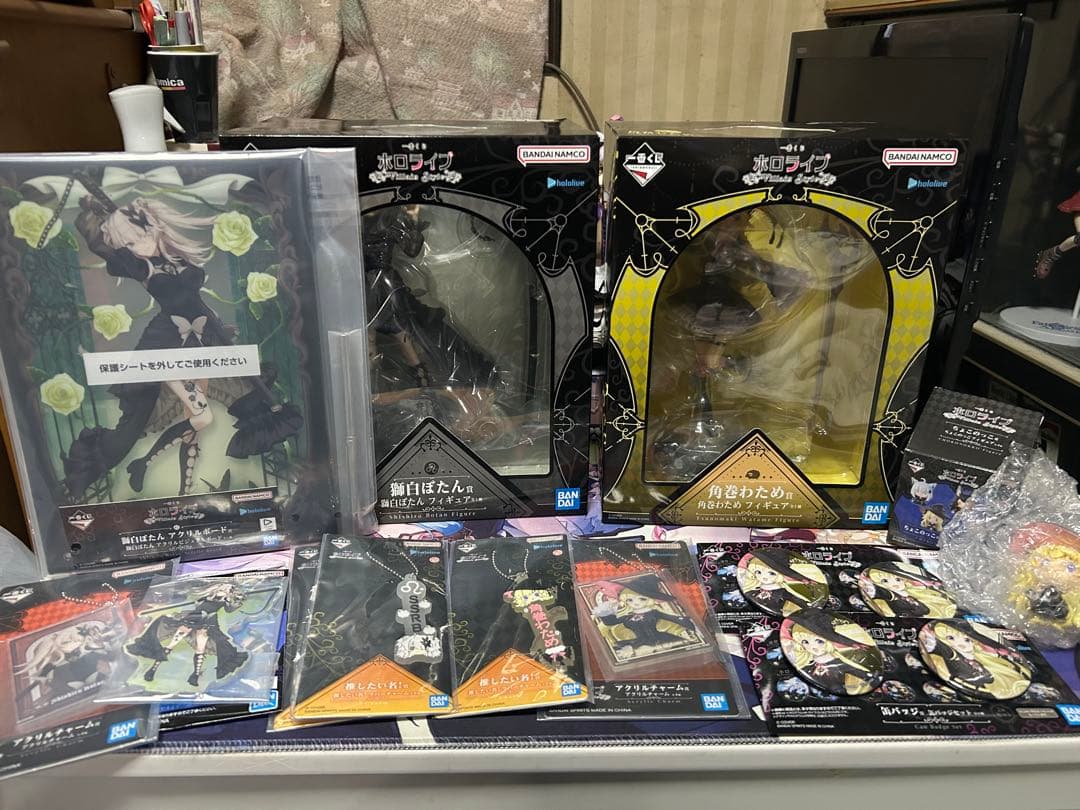 ホロライブ 一番くじ 獅白ぼたん 角巻わため フィギュアセット