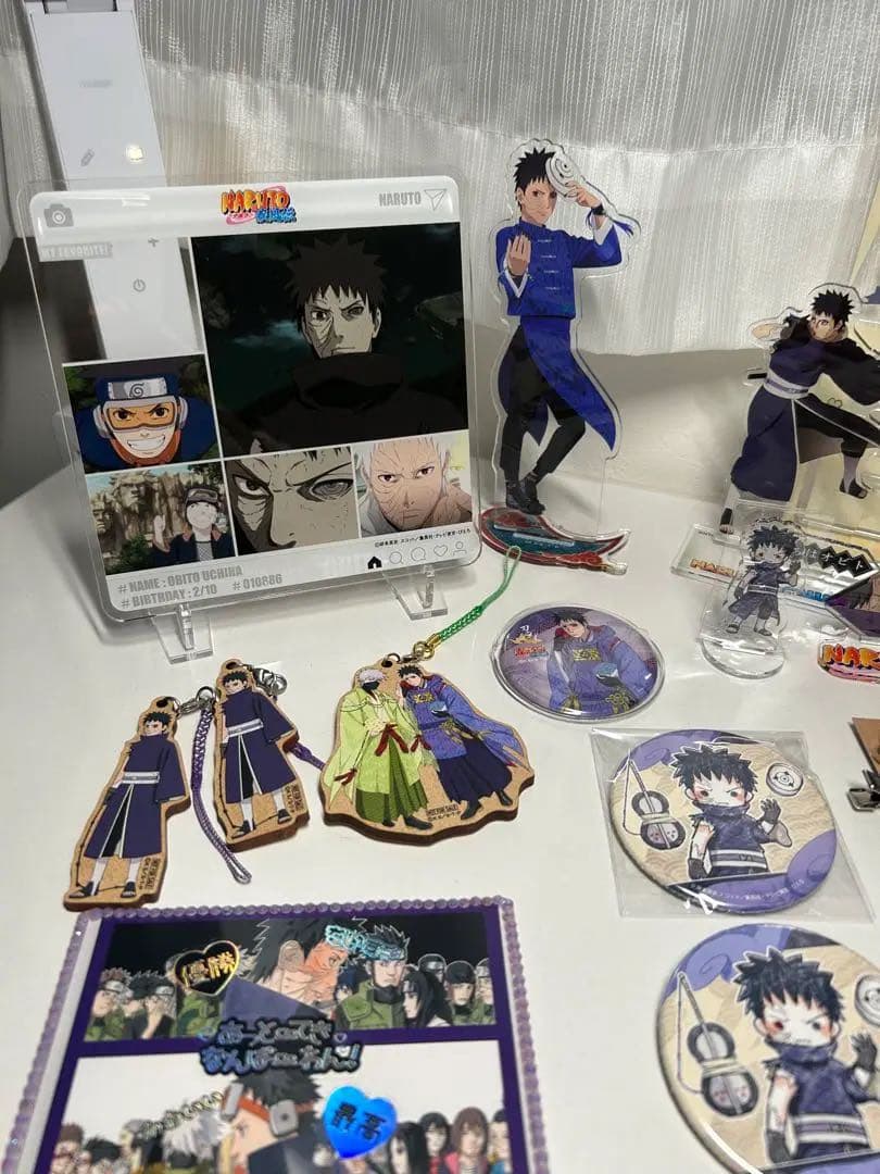 NARUTO ナルト　NARUTO展　うちはオビト　トビ　うちはマダラ　缶バッジ