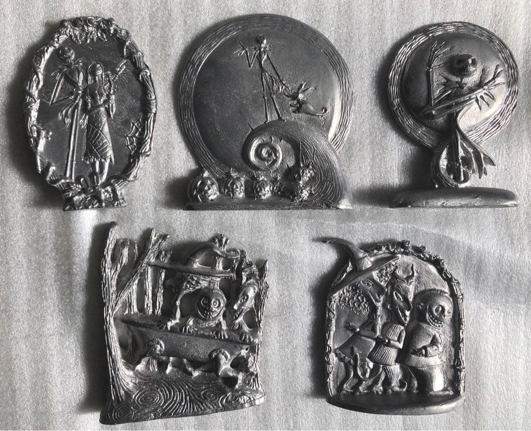 超レア ナイトメアビフォアクリスマス ピュータースタチュー 全5種 彫像