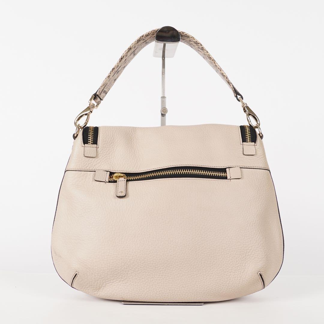 【極美品✨】アニヤハンドマーチ マキシジップ カード付き ハンドバッグ ベージュ