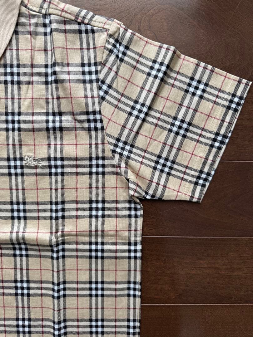 新品未使用タグ付き未開封 99-00's BURBERRYチェックポロシャツS