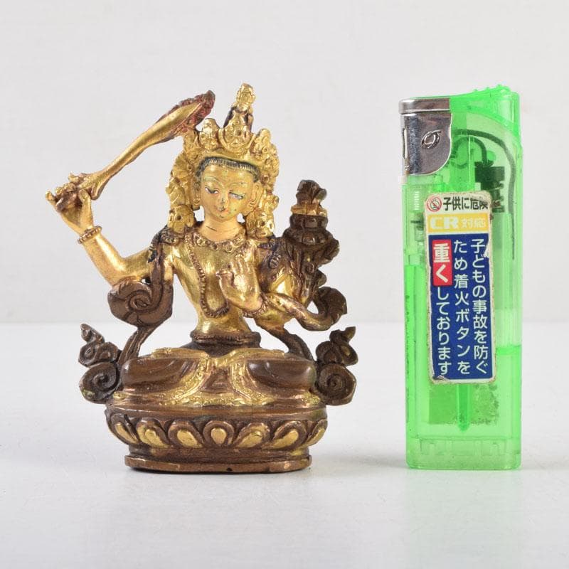 仏教美術　古銅鍍金　チベット仏　仏像　置物　V　9227