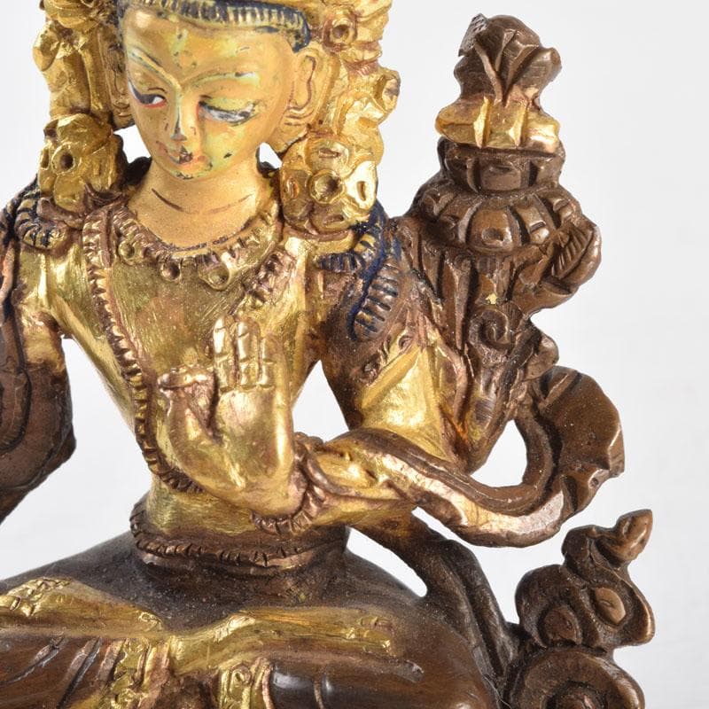 仏教美術　古銅鍍金　チベット仏　仏像　置物　V　9227