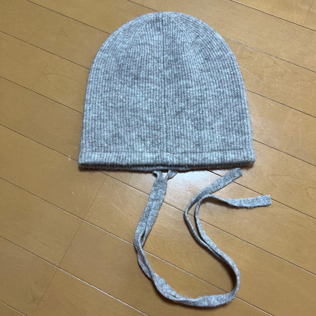 帽子 ROSARYMOON Bucktail Knit Beanie MOCHA