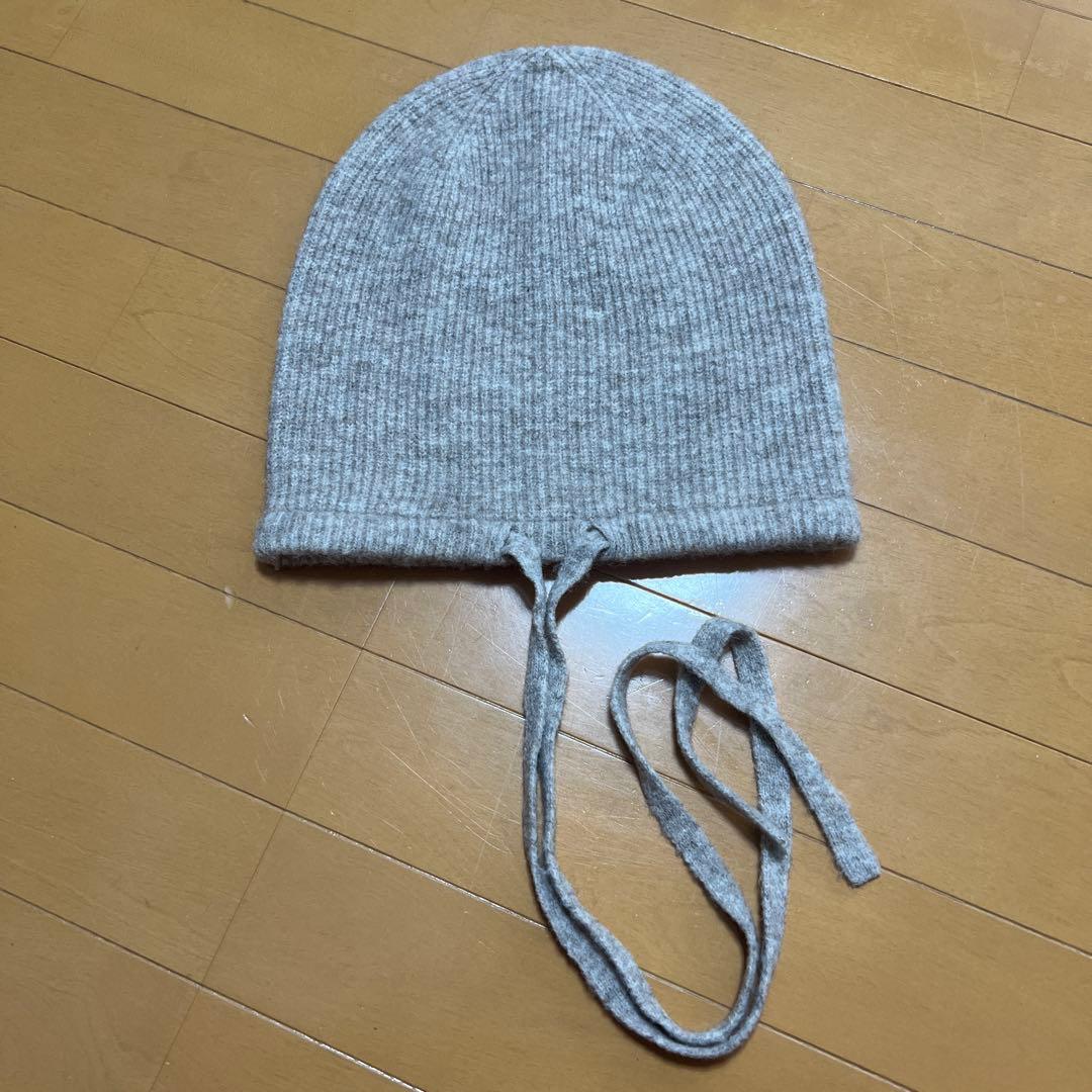 帽子 ROSARYMOON Bucktail Knit Beanie MOCHA