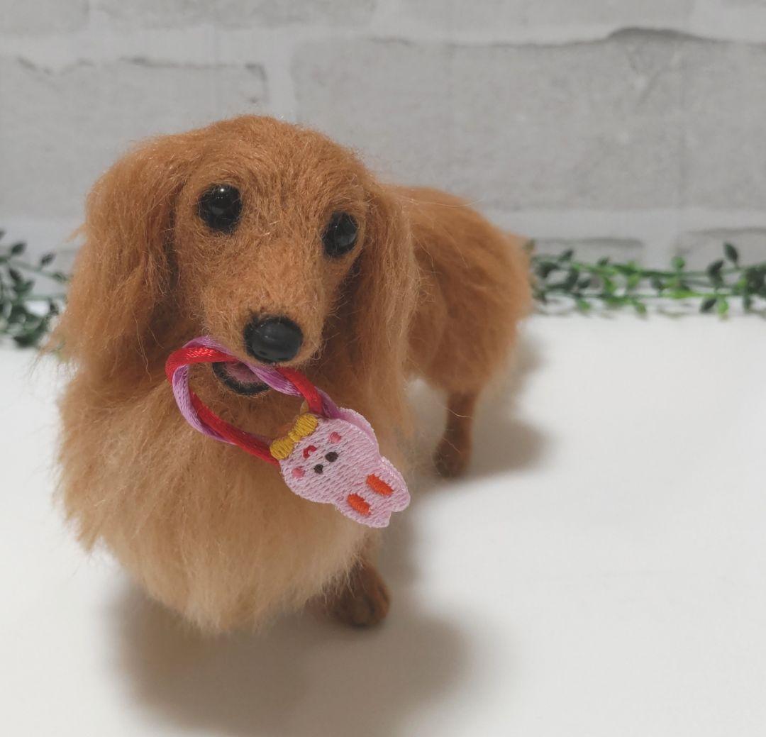 ミニチュアダックス♡レッド♡羊毛フェルト♡ハンドメイド