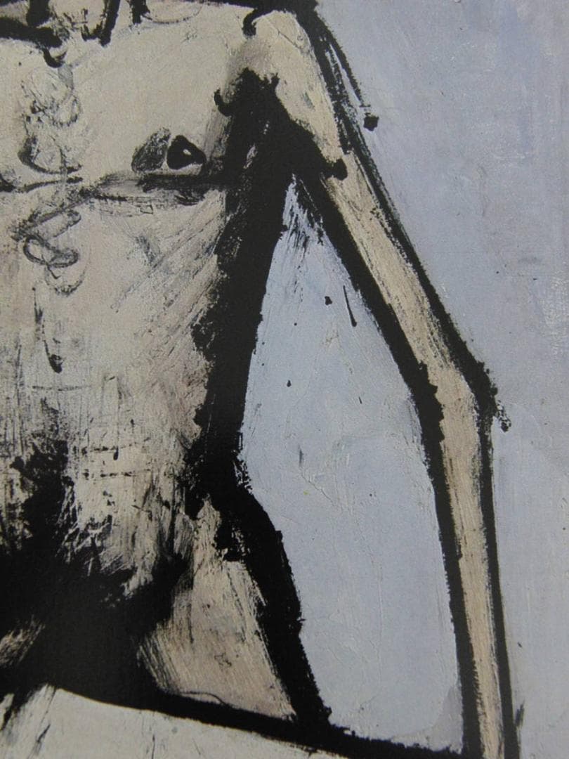 ベルナール・ビュッフェ「Le couple」希少画集の額装画、人気作品