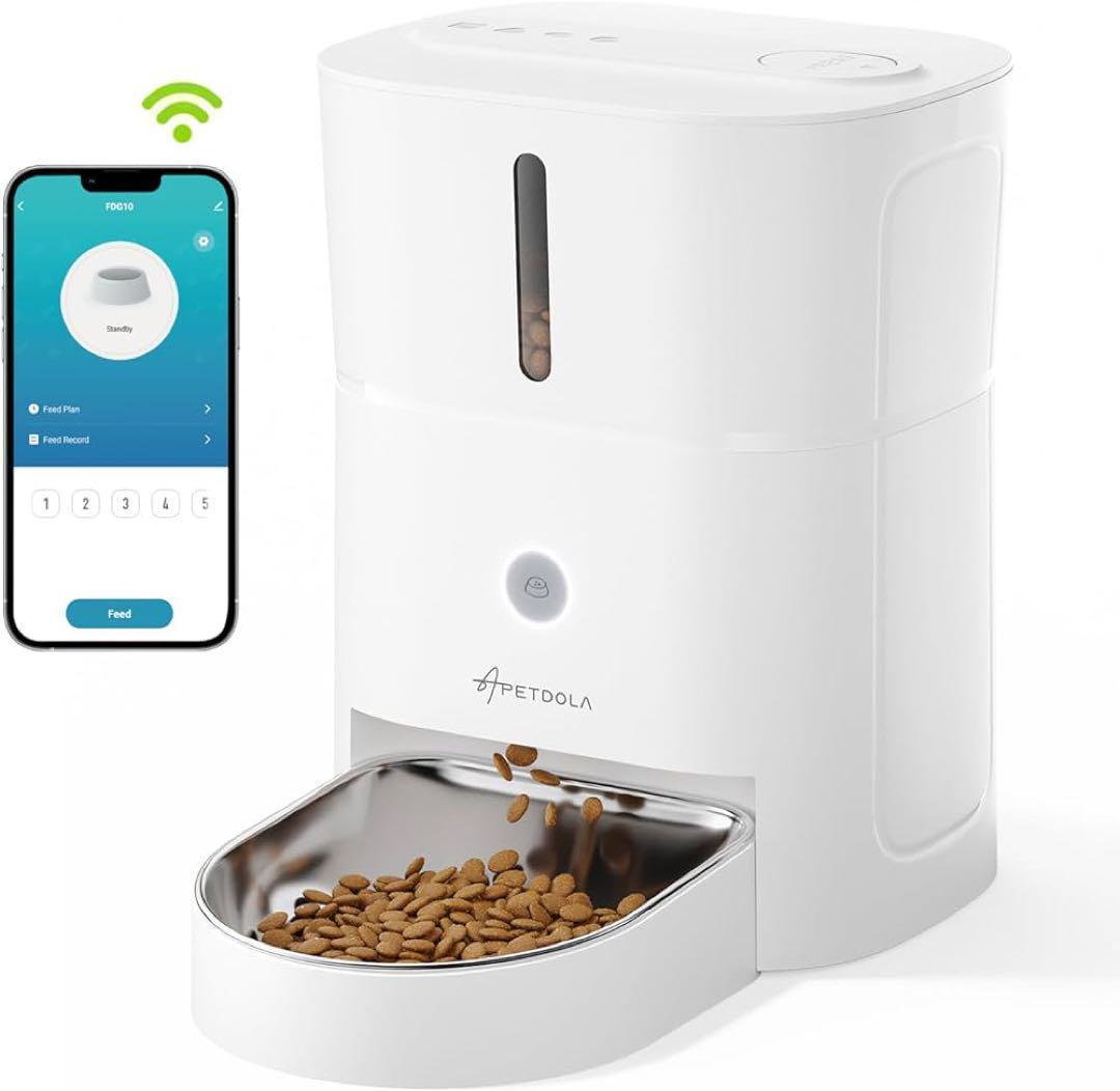 自動給餌器 犬猫兼用 スマホアプリ wifi対応 10秒録音機能付き