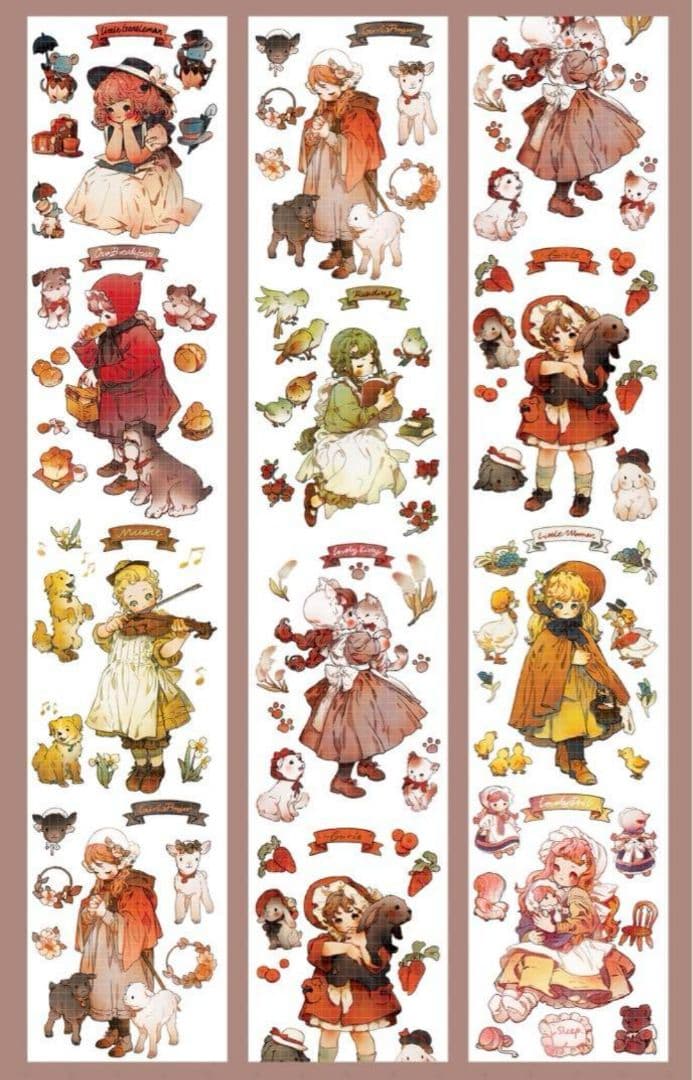 ✩再販✩J85＃美式小甜心(PET)田小宝的星空切り売り海外人物マステ