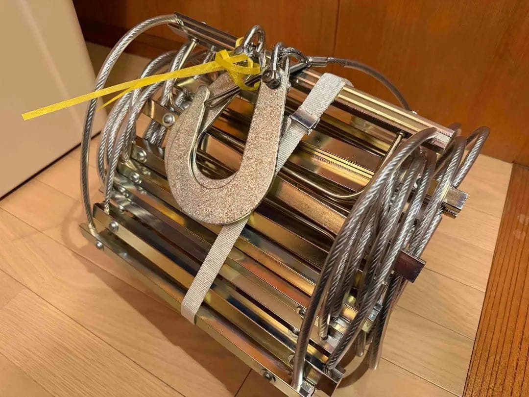 オリロー　ワイヤ梯子 ナスカンフック型 4号　樹脂製BOX付