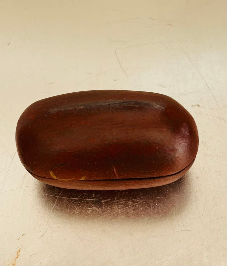 藤平寧　豆形香合　直しあり　茶道　茶道具