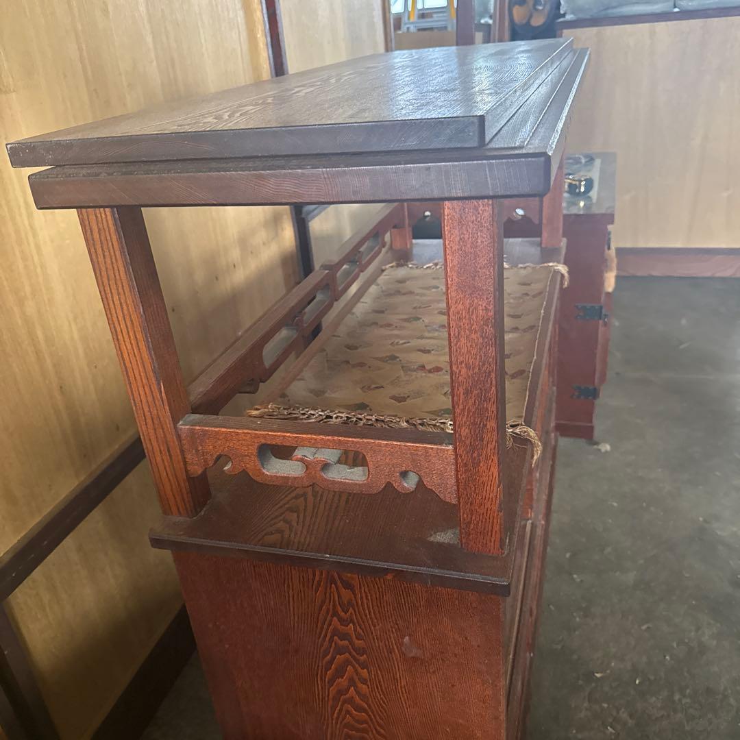 s*a様 【送料込み】水屋箪笥　唐木家具　花梨　飾り棚　アンティーク家具　和箪笥