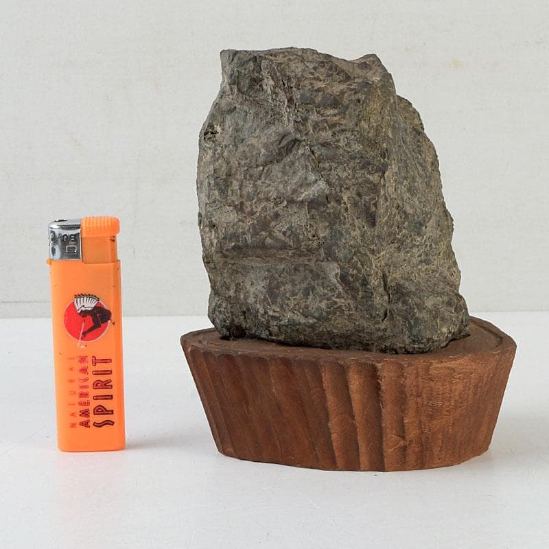 鑑賞石　天然石　菊花石　置物　台付　Z　9752