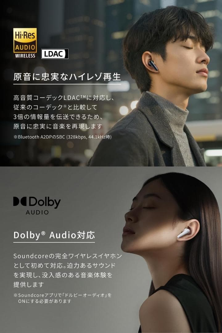 Anker Soundcore Liberty 5 ワイヤレスイヤホン ANC