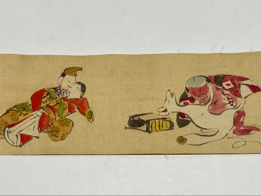 「異物同情如天地（戯画春画巻）」天江痴人題 松嶺画 手書き1巻|艶本 和本浮世絵