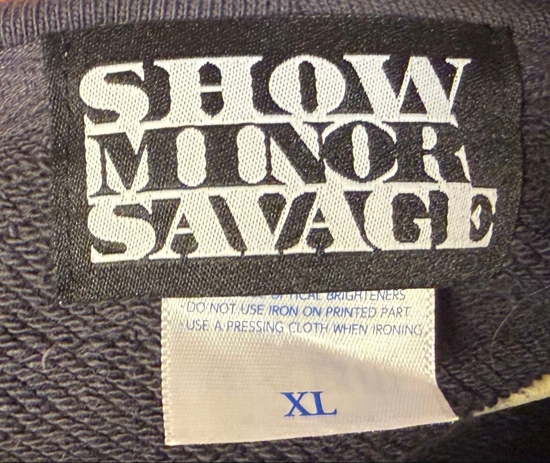 ShowMinorSavage ロゴフーディ XLサイズ パーカー