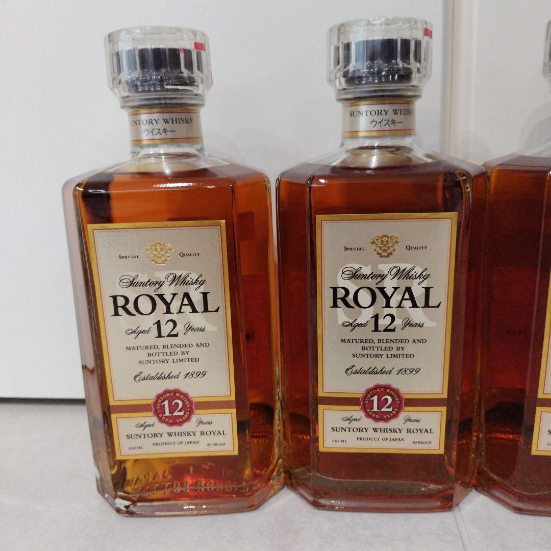 サントリーウイスキー　ローヤル12年スリムボトル　660ml　40%　４本セット