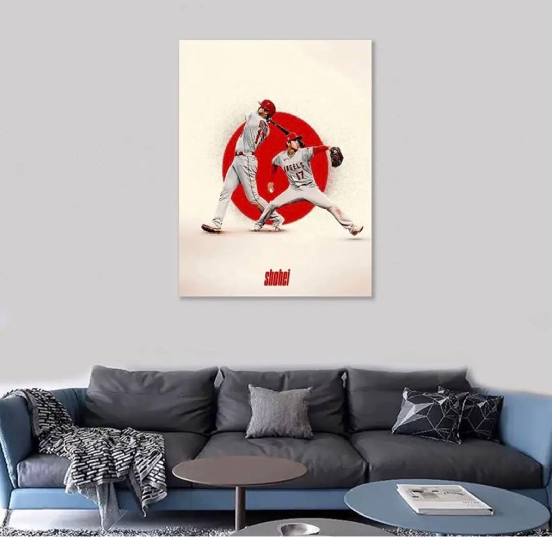 MLB エンゼルス　大谷翔平 ポスター インテリア絵画
